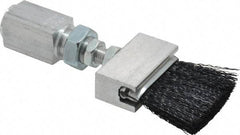 LDI Industries - 1-1/2" Long Brush, 1-1/2" Width/Diam, PTF Thread Oil Reservoir Lubrication Brushes - 1-5/32" Bristle Length, 250°F, 3" Length Under Mounting Thread, Straight Shank - Exact Tool & Supply