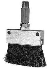 LDI Industries - 1" Width/Diam, Oil Reservoir Lubrication Brushes - 1-5/8" Bristle Length, 5-3/4" Length Under Mounting Thread, Straight Shank - Exact Tool & Supply