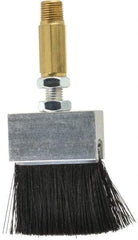 LDI Industries - 1-1/2" Long Brush, 1-1/2" Width/Diam, PTF Thread Oil Reservoir Lubrication Brushes - 1-5/32" Bristle Length, 250°F, 2-3/8" Length Under Mounting Thread, Straight Shank - Exact Tool & Supply