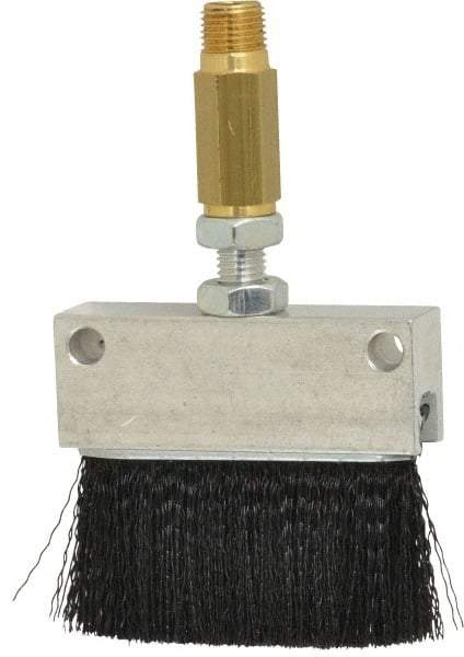 LDI Industries - 2-1/4" Long Brush, 2-1/4" Width/Diam, PTF Thread Oil Reservoir Lubrication Brushes - 1-5/32" Bristle Length, 250°F, 2-3/8" Length Under Mounting Thread, Straight Shank - Exact Tool & Supply