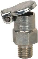 Gits - 1/4-32 Thread, Steel, Zinc Plated, Threaded One Piece, Straight Oil Hole Cover - 3/4" Drive Diam, 1/4" Drive Length, 3/4" Overall Height, 1/4" Thread Length, UNEF Thread - Exact Tool & Supply