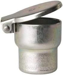 Gits - Steel, Zinc Plated, Shoulder Drive One Piece, Straight Oil Hole Cover - 1.003-1.005" Drive Diam, 1" Drive-In Hole Diam, 19/32" Drive Length, 1-5/16" Overall Height - Exact Tool & Supply