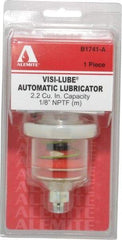 Alemite - 1.22 Ounce Reservoir Capacity, 1/8 NPTF Thread, Steel, Spring-Loaded, Grease Cup and Lubricator - -40 to 65.56°C Operating Temp, 0.15 to 0.24 Bar Operating Pressure - Exact Tool & Supply
