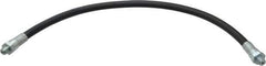Alemite - 18" Long, 6,000 psi Operating Pressure, Thermoplastic Grease Gun Hose - 1/8 NPTF, 12,000 psi Burst Pressure - Exact Tool & Supply