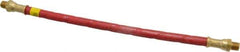 Alemite - 12" Long, 4,800 psi Operating Pressure, Elastomeric Grease Gun Hose & Coupler Assembly - 1/8 NPTF, 12,000 psi Burst Pressure - Exact Tool & Supply