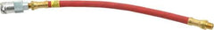 Alemite - 12" Long, 4,800 psi Operating Pressure, Grease Gun Hose & Coupler Assembly - 1/8 NPT - Exact Tool & Supply