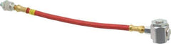 Alemite - 12" Long, 4,800 psi Operating Pressure, Grease Gun Hose & Coupler Assembly - 1/8 NPTF, Includes Swivel - Exact Tool & Supply