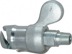 Alemite - 10,000 Operating psi, 1/8 Thread, Grease Gun Coupler - NPTF (M) Thread - Exact Tool & Supply