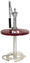 Alemite - Oil Lubrication 0.38 Strokes/oz Flow Steel, Aluminum & Stainless Steel Lever Hand Pump - For 25 to 35 Lb Container - Exact Tool & Supply