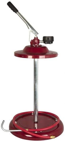 Alemite - Oil Lubrication 0.38 Strokes/oz Flow Steel, Aluminum & Stainless Steel Lever Hand Pump - For 120 Lb & 16 Gal Container - Exact Tool & Supply