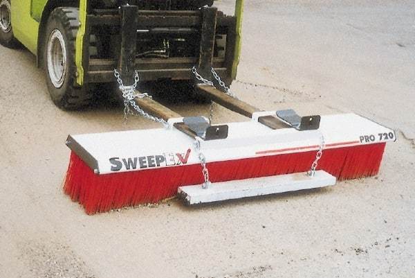Sweepex - 72" Wide Sweeper Fork Lift - 72 Inch Wide Broom - Exact Tool & Supply