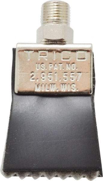 Trico - 1-1/4" Long Brush, 1-1/4" Width/Diam, NPT Thread Oil Reservoir Lubrication Brushes - 200°F, 2-5/16" Length Under Mounting Thread, Straight Shank - Exact Tool & Supply