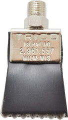 Trico - 1-1/4" Long Brush, 1-1/4" Width/Diam, NPT Thread Oil Reservoir Lubrication Brushes - 200°F, 2-5/16" Length Under Mounting Thread, Straight Shank - Exact Tool & Supply