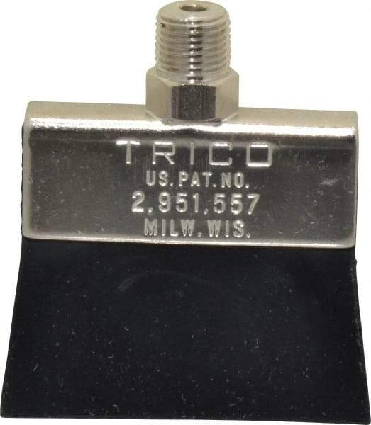 Trico - 2" Long Brush, 2" Width/Diam, NPT Thread Oil Reservoir Lubrication Brushes - 200°F, 2-5/16" Length Under Mounting Thread, Straight Shank - Exact Tool & Supply