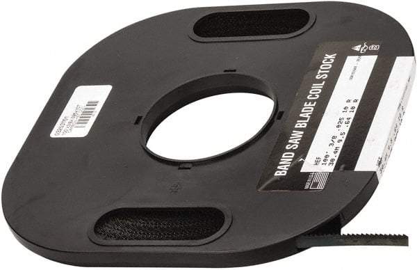 M.K. MORSE - 3/8" x 100' x 0.025" Carbon Steel Band Saw Blade Coil Stock - 10 TPI, Toothed Edge, Raker Set, Flexible Back, Constant Pitch, - Exact Tool & Supply