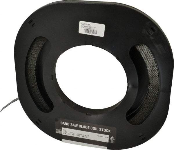 M.K. MORSE - 3/4" x 100' x 0.032" Carbon Steel Band Saw Blade Coil Stock - 18 TPI, Toothed Edge, Raker Set, Flexible Back, Constant Pitch, - Exact Tool & Supply