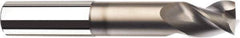 SGS - 1/2", 2 Flute, Single End, Solid Carbide, 0.02" Corner Radius End Mill - 3" OAL, 45° Helix, Right Hand Flute, 3/4" LOC, Right Hand Cut, 1-1/2" Extended Reach - Exact Tool & Supply