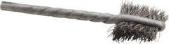 Osborn - 5/8" Diam Flat Steel Tube Brush - 0.008" Filament Diam, 5/8" Brush Length, 2-1/4" OAL, 1/8" Diam Shank - Exact Tool & Supply