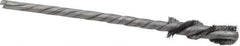Osborn - 1/4" Diam Helical Steel Tube Brush - 0.005" Filament Diam, 1" Brush Length, 3-1/2" OAL, 1/8" Diam Shank - Exact Tool & Supply