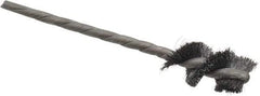 Osborn - 1/2" Diam Helical Steel Tube Brush - 0.005" Filament Diam, 1" Brush Length, 3-1/2" OAL, 1/8" Diam Shank - Exact Tool & Supply