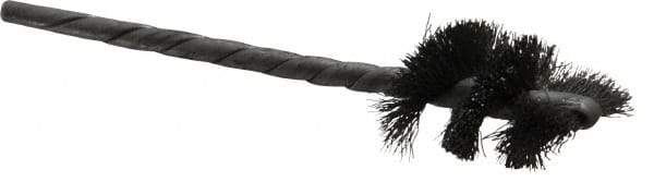 Osborn - 5/8" Diam Helical Steel Tube Brush - 0.005" Filament Diam, 1" Brush Length, 3-1/2" OAL, 1/8" Diam Shank - Exact Tool & Supply
