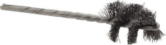 Osborn - 3/4" Diam Helical Steel Tube Brush - 0.008" Filament Diam, 1" Brush Length, 3-1/2" OAL, 1/8" Diam Shank - Exact Tool & Supply