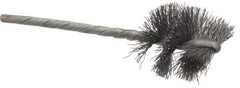 Osborn - 1" Diam Helical Steel Tube Brush - 0.008" Filament Diam, 1" Brush Length, 3-1/2" OAL, 1/8" Diam Shank - Exact Tool & Supply