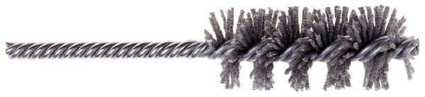 Osborn - 1-3/4" Long x 2-3/16" Diam Steel Tube End Fitting Brush - 6-3/8" OAL, 0.0104" Wire Diam - Exact Tool & Supply
