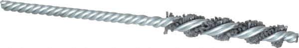 Osborn - 3/8" Diam Helical Nylon Tube Brush - 2" Brush Length, 5" OAL, 0.187" Diam Shank - Exact Tool & Supply