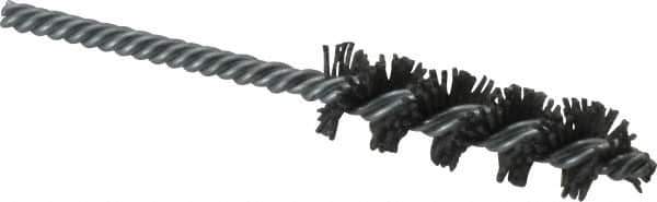 Osborn - 3/4" Diam Helical Nylon Tube Brush - 2-1/2" Brush Length, 5" OAL, 0.168" Diam Shank - Exact Tool & Supply