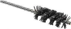 Osborn - 1" Diam Helical Nylon Tube Brush - 2-1/2" Brush Length, 5-1/2" OAL, 1/4" Diam Shank - Exact Tool & Supply