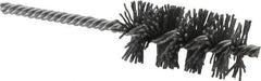 Osborn - 1-1/4" Diam Helical Nylon Tube Brush - 2-1/2" Brush Length, 5-1/2" OAL, 1/4" Diam Shank - Exact Tool & Supply