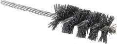 Osborn - 1-1/4" Diam Helical Nylon Tube Brush - 2-1/2" Brush Length, 5-1/2" OAL, 1/4" Diam Shank - Exact Tool & Supply