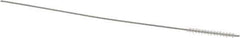 Osborn - 0.075" Diam Helical Nylon Tube Brush - 3/4" Brush Length, 4" OAL, 0.031" Diam Shank - Exact Tool & Supply
