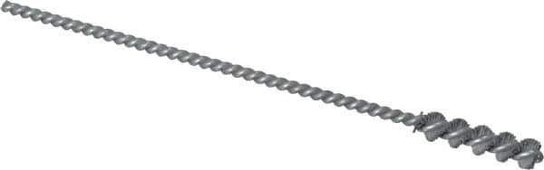 Osborn - 0.26" Diam Helical Nylon Tube Brush - 1" Brush Length, 5" OAL, 0.119" Diam Shank - Exact Tool & Supply