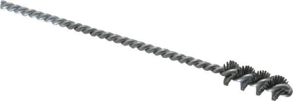 Osborn - 0.385" Diam Helical Nylon Tube Brush - 1" Brush Length, 5" OAL, 0.152" Diam Shank - Exact Tool & Supply