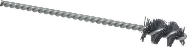 Osborn - 0.64" Diam Helical Nylon Tube Brush - 1" Brush Length, 5" OAL, 0.169" Diam Shank - Exact Tool & Supply