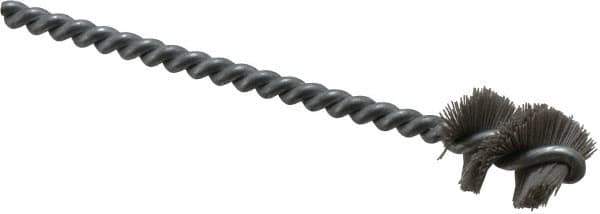 Osborn - 0.765" Diam Helical Nylon Tube Brush - 1" Brush Length, 5" OAL, 0.228" Diam Shank - Exact Tool & Supply