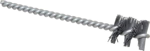 Osborn - 0.89" Diam Helical Nylon Tube Brush - 1" Brush Length, 5" OAL, 0.228" Diam Shank - Exact Tool & Supply