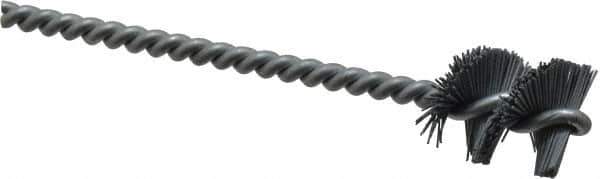 Osborn - 0.89" Diam Helical Nylon Tube Brush - 1" Brush Length, 5" OAL, 0.228" Diam Shank - Exact Tool & Supply