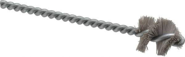 Osborn - 0.89" Diam Helical Nylon Tube Brush - 1" Brush Length, 5" OAL, 0.228" Diam Shank - Exact Tool & Supply