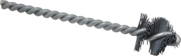 Osborn - 1.015" Diam Helical Nylon Tube Brush - 1" Brush Length, 5" OAL, 1/4" Diam Shank - Exact Tool & Supply
