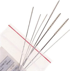 Osborn - 6 Piece, 0.050 to 0.135" Diam, Power Tube Brush Set - Super Fine Grade, Silicon Carbide Abrasive, Nylon Fill - Exact Tool & Supply