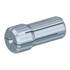 Kennametal - 0.0984 Inch, 2.15 to 2.5 mm Collet Capacity, Series DA000 Double Angle Collet - 0.66 Inch Overall Length, 0.27 Inch Overall Diameter, 0.001 Inch TIR - Exact Tool & Supply