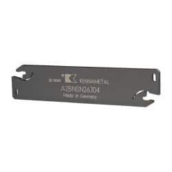 Kennametal - 1.0236" Blade Height, 0.1339" Blade Width, 4.3307" OAL, Neutral Cut, Double End Indexable Cut-Off Blade - 40mm Max Depth of Cut, A2BNSN Blade, A2 Cut-Off Series - Exact Tool & Supply