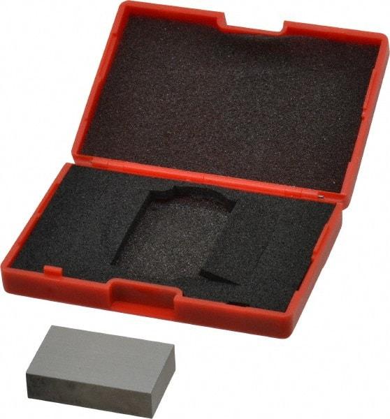SPI - 0.85" Rectangular Steel Gage Block - Accuracy Grade 0, Includes NIST Traceability Certification - Exact Tool & Supply