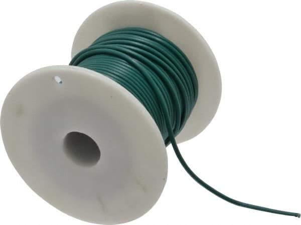 Southwire - 18 Gauge Automotive Primary Wire - 100' Long, Green - Exact Tool & Supply