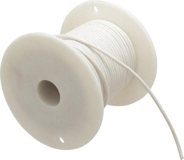 Southwire - 18 Gauge Automotive Primary Wire - 100' Long, White - Exact Tool & Supply