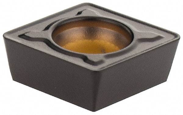 Kennametal - CPMT32.52 MF Grade KCPK30M Carbide Milling Insert - TiN/TiCN/Al2O3 Finish, 5/32" Thick, 0.3752" Inscribed Circle, 0.8mm Corner Radius - Exact Tool & Supply