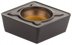 Kennametal - CPMT32.52 MF Grade KCPK30M Carbide Milling Insert - TiN/TiCN/Al2O3 Finish, 5/32" Thick, 0.3752" Inscribed Circle, 0.8mm Corner Radius - Exact Tool & Supply